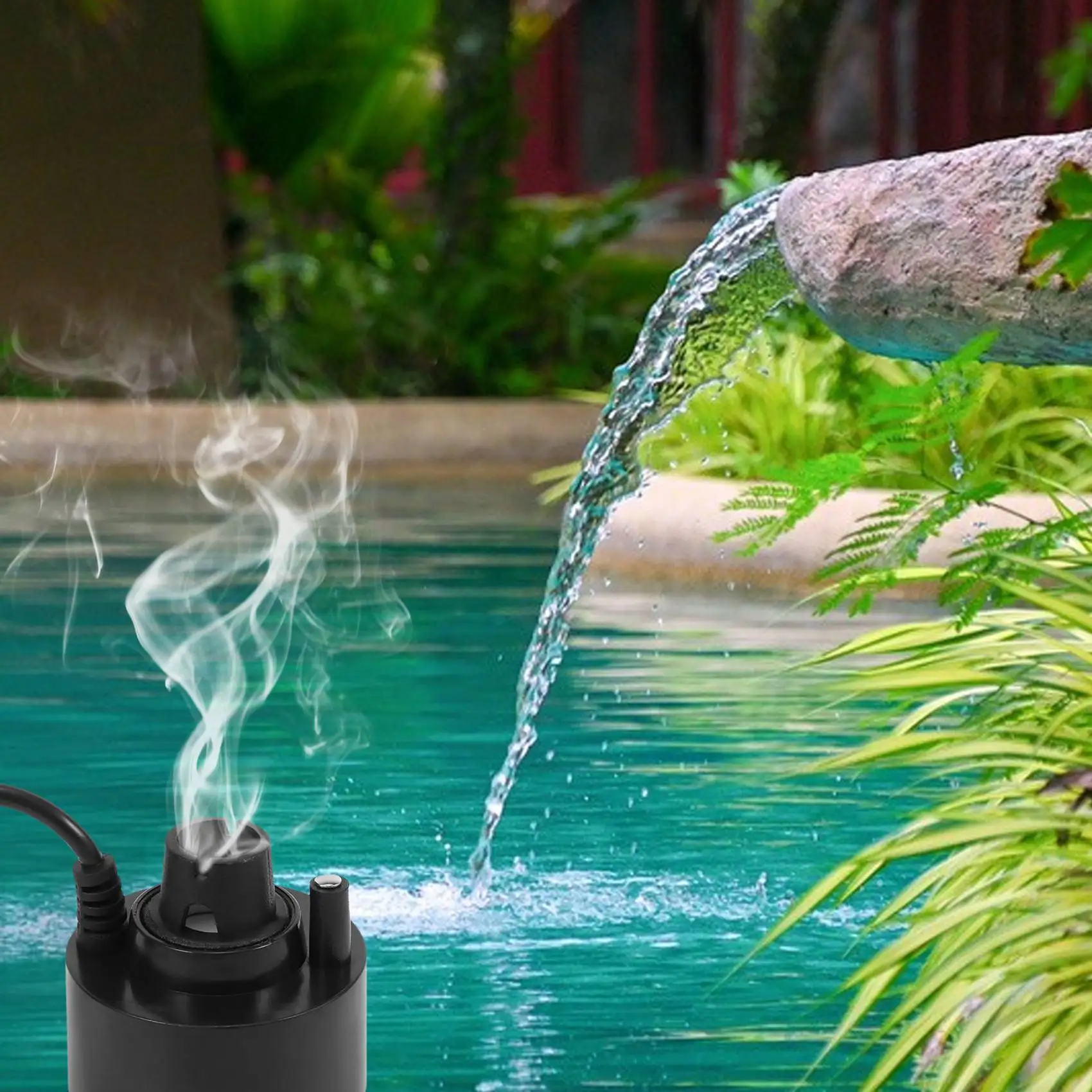 400ML/H Mini Ultrasonic Mist Maker Fogger Water Fountain Pond Fog Machine Atomizer Air Humidifier image 4
