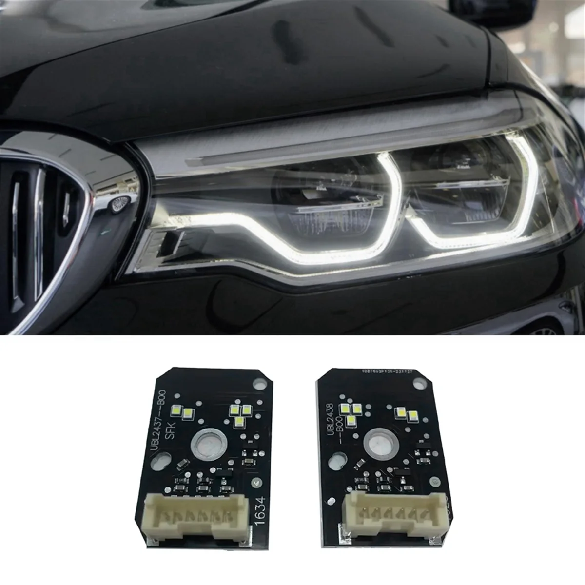 White Angel Eyes DRL Chips for BMW G30 G31 F90 M5 G32 GT Adaptive LED Headlight Daytime Running Light