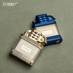 Zorro Z727 Fashion Visible Transparent Oil Bin Classic Rocker Arm Grinding Wheel Kerosene Lighter Men's Personality Gift