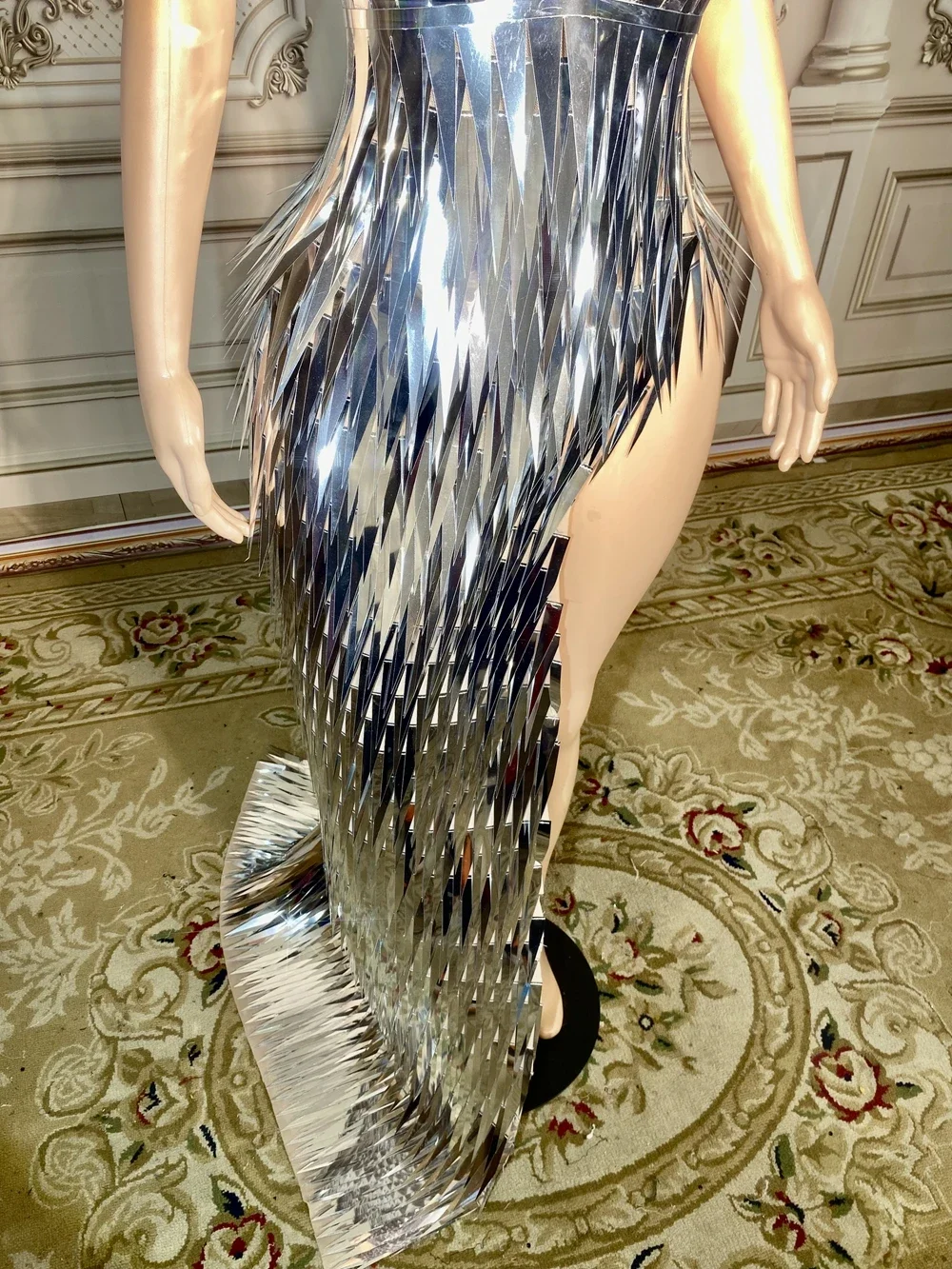 عيد ميلاد الزي قطار طويل أنبوب فستان مثير مساء حفلة موسيقية عيد ميلاد احتفال فستان المرأة صورة تبادل لاطلاق النار ارتداء المرحلة زي