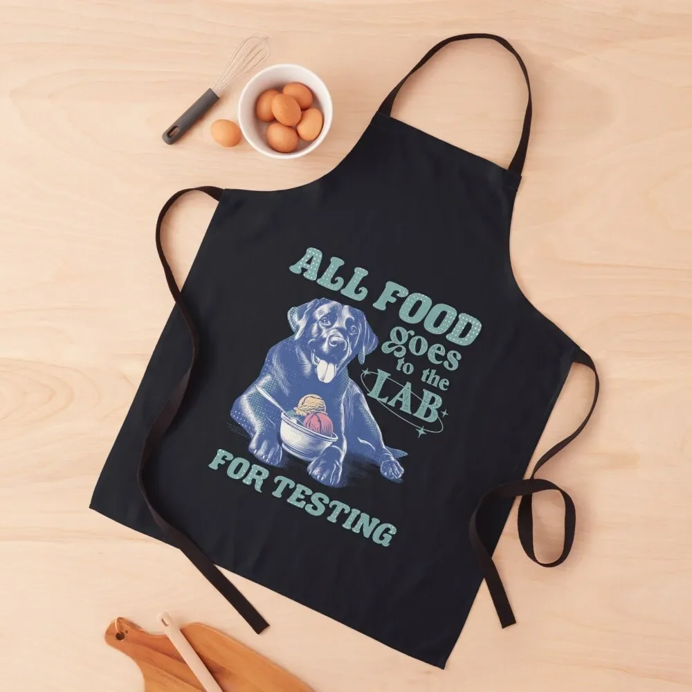 

All Food Goes To The Lab For Testing Apron Waterproof Kitchen For Women For Cosmetologist with personal logo Men'ss Apron