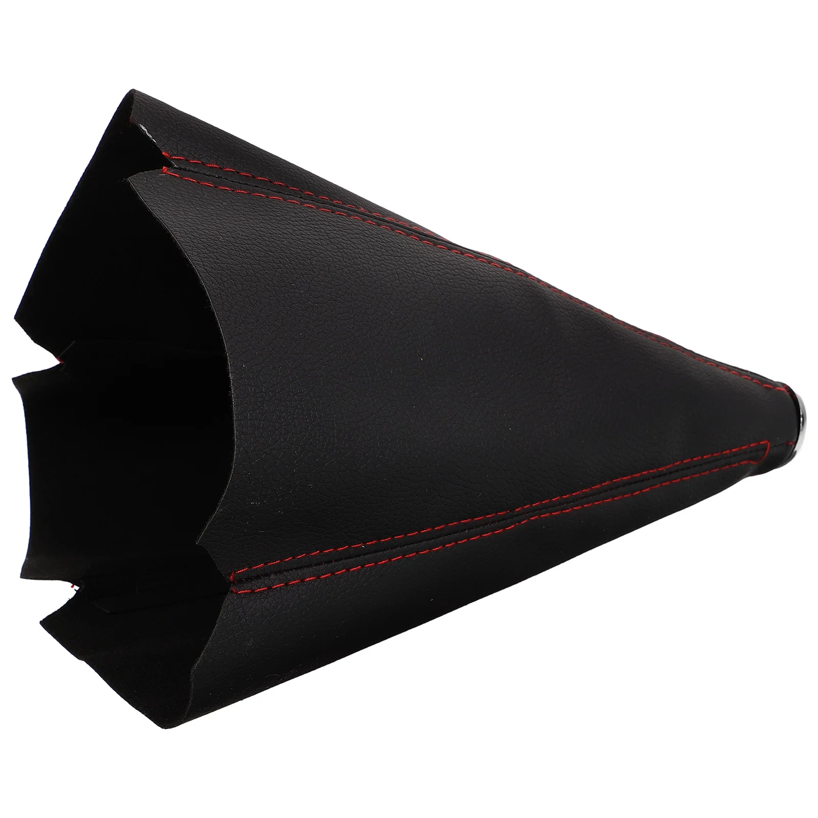 

Universal PU Shift Boot Cover for Car Gear Stick Protector with Red Stitching Manual Transmission Compatible