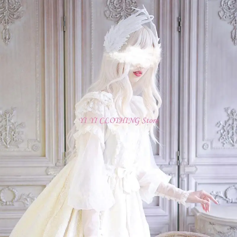 N5kf grampos cabelo com anjo, grampo cabelo com anjo, presilha borda para meninas, cosplay, dia