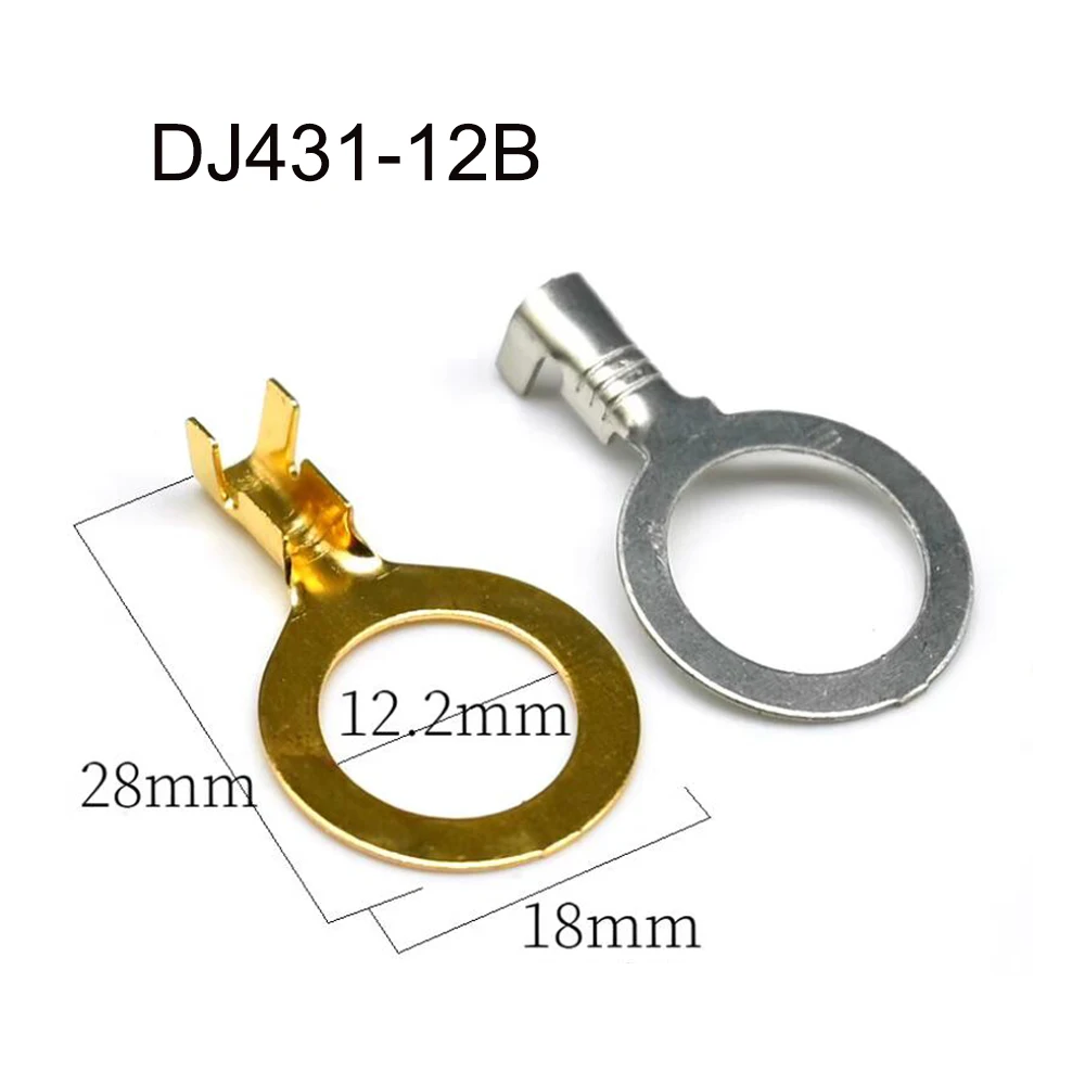 

1000PCS DJ431-12B "O" type Terminal connector brass pin Waterproof harness terminal cable socket