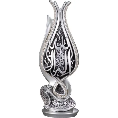 Graceful Tulip Tevhid Boytu Medium Size Silver Sculpture