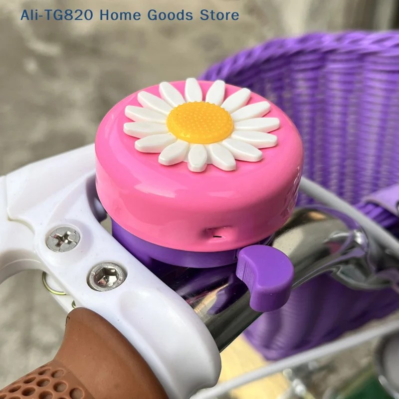 子供用面白い自転車ベルホーン、デイジーフラワー、女の子用安全 - Bell Handlebar Ring のレビューと価格
