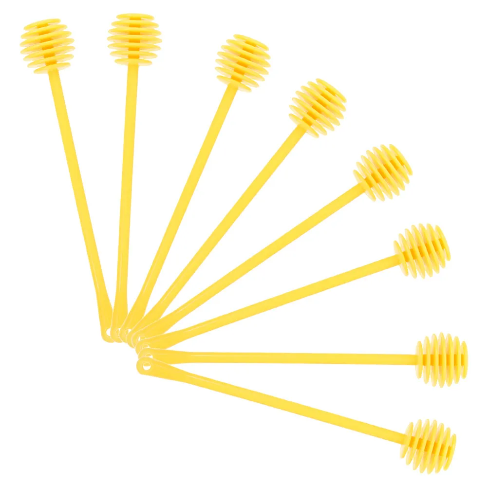 8Pcs Honey Stirring Spoon Ergonomic Design Reusable Honey Dipper Stick for Tea Toast Drizzling Beekeeping Supplies Kitchen Use