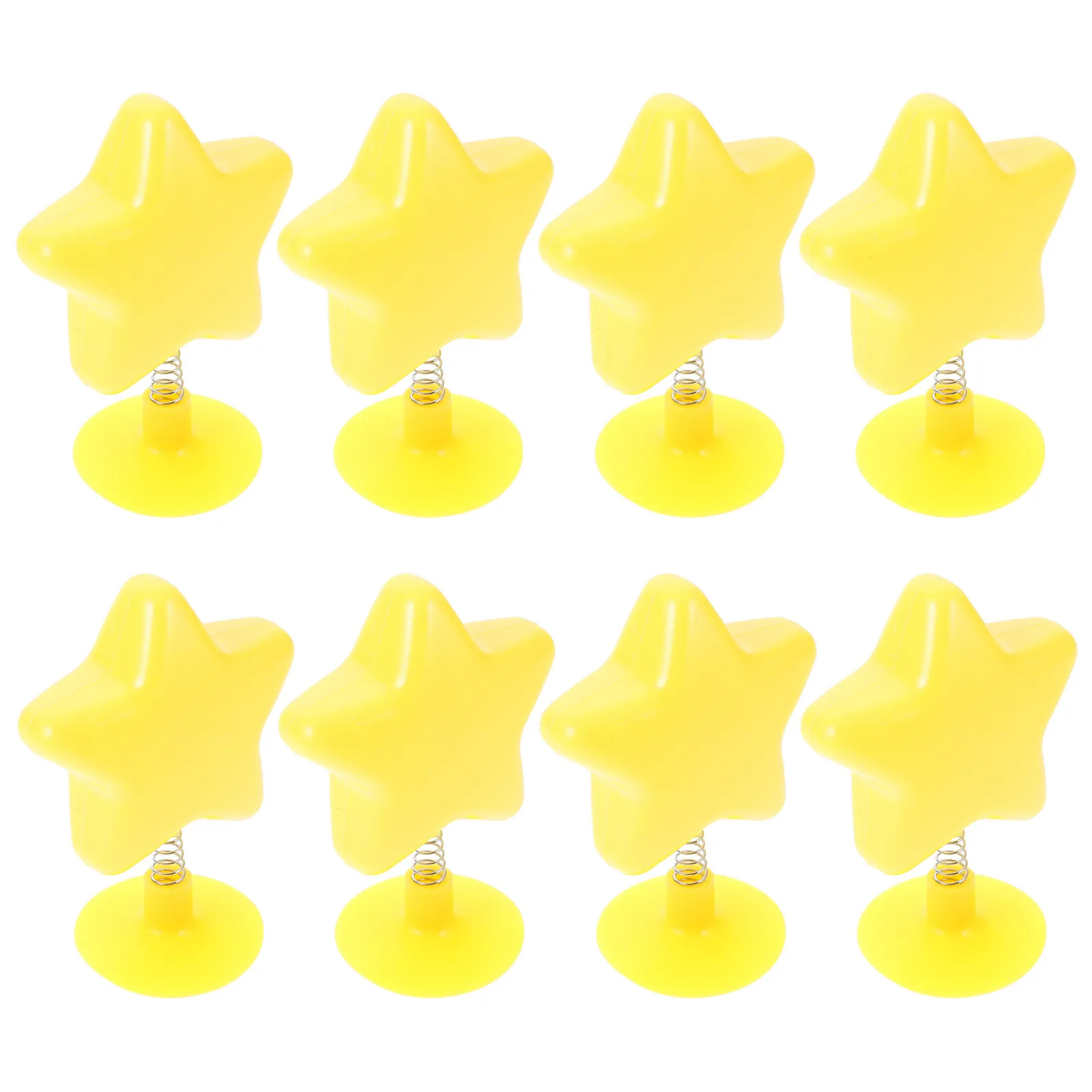 

8Pcs Decoration Star Topper Yellow Cute Spring Mount for Motorcycle Bike Snowboard Helmets Funny Accessories