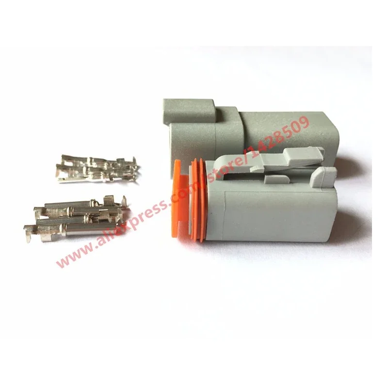 1 Pcs 4 Pin Female And Male Waterproof Electrical Wire Connector Plug Deutsch Enhanced Seal Shrink Boot Adapter DT06-4S DT04-4P