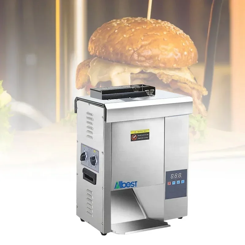 Vertical Professional Lowest Price Commercial Electric Hamburger Bread Machine Burger Bun Toaster