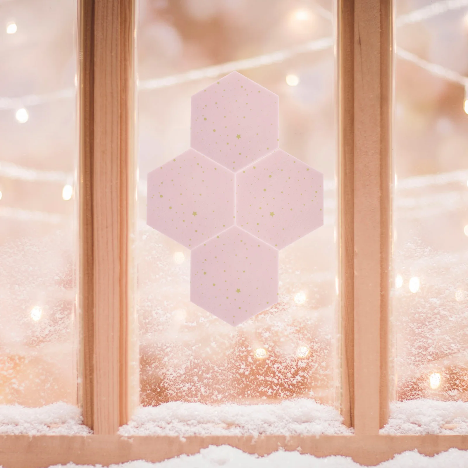 

2Pcs Hexagon Felt Wall Memo Board Lightweight Notice Pin Board for Home Office Classroom Kitchen Photo Display Wall Tiles