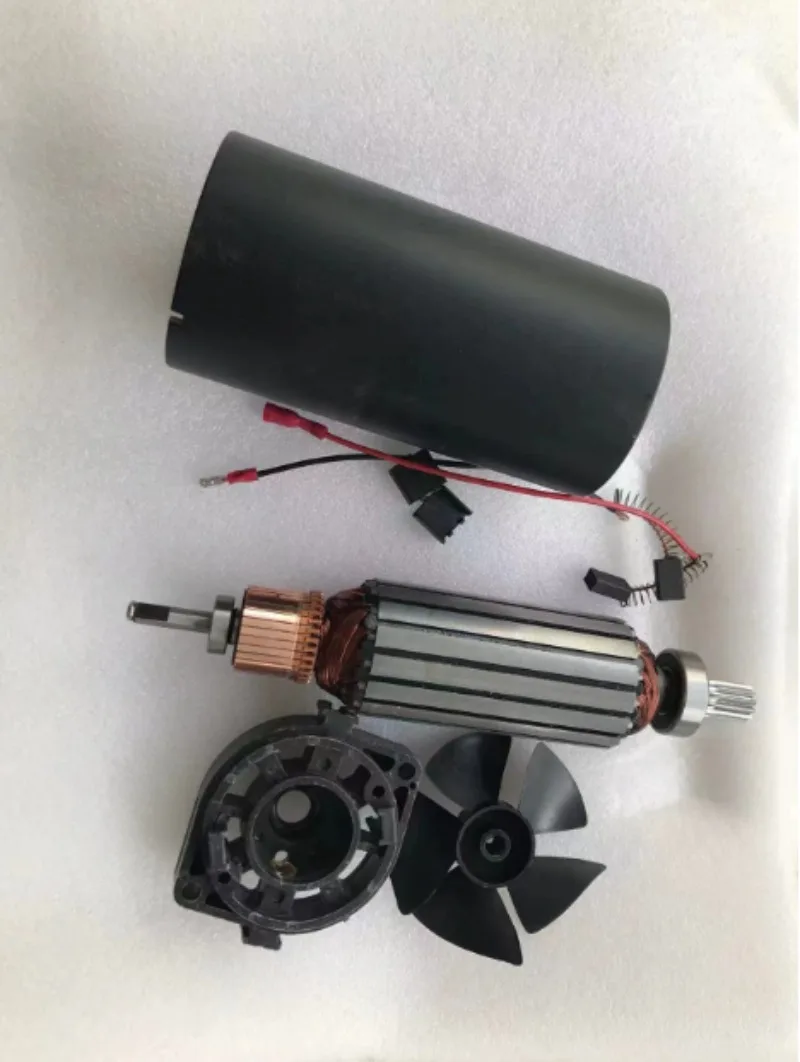 Electric Tool Motor Repair Kit Rotor Stator Shell Fan Carbon Brushes Universal Replacement Accessory