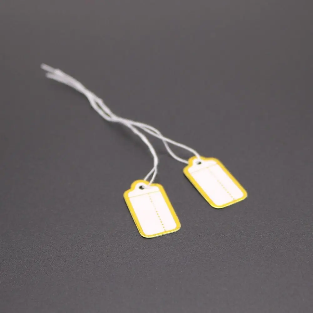 100PCS Accessories Retail Supplies Gold/Silver Edge Jewelry Price Labels Jewellery Hangtags Display Tool Hanging Tags