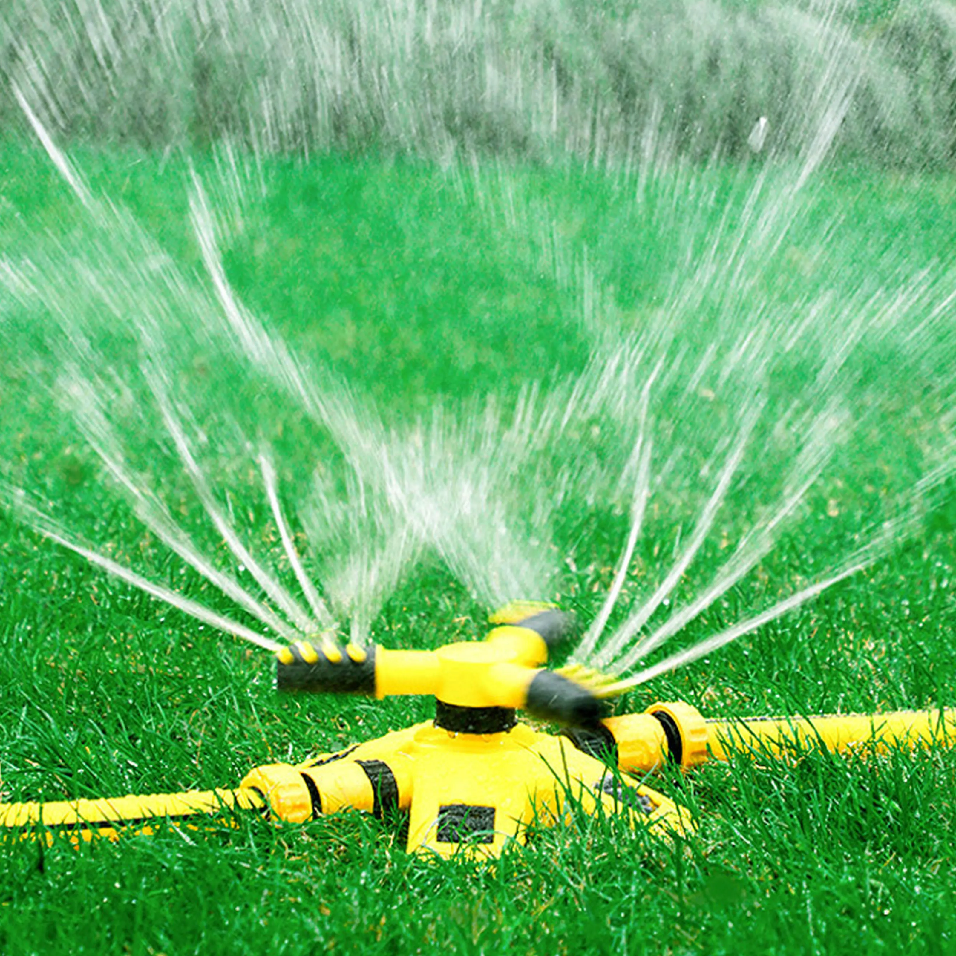 360 Degree Rotating Garden Sprinkler Automatic Lawn Water Sprayer Irrigation System Large Area Coverage Yard Outdoor Plant Care