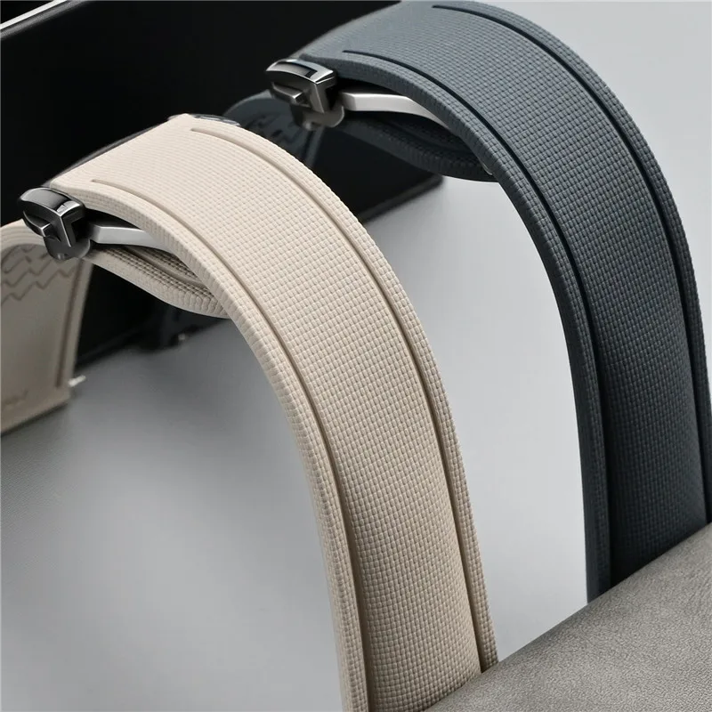 FKM Fluoro Rubber Strap 18mm 20mm 21mm 22mm 24mm Quick Release Universal Watch Band for Omega/Breitling/Longines/Tissot/Rolex view 4