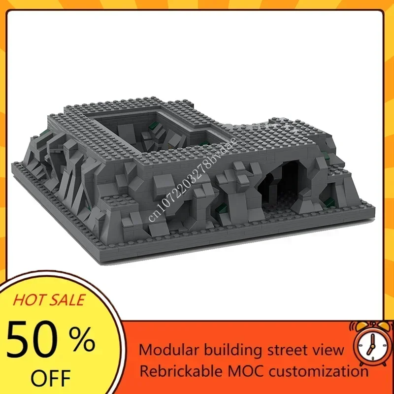 Medieval 3D Baseplate Castle Model Kit Modular MOC Customizable Street View Creative Architecture Assembly Educational Toy Kids