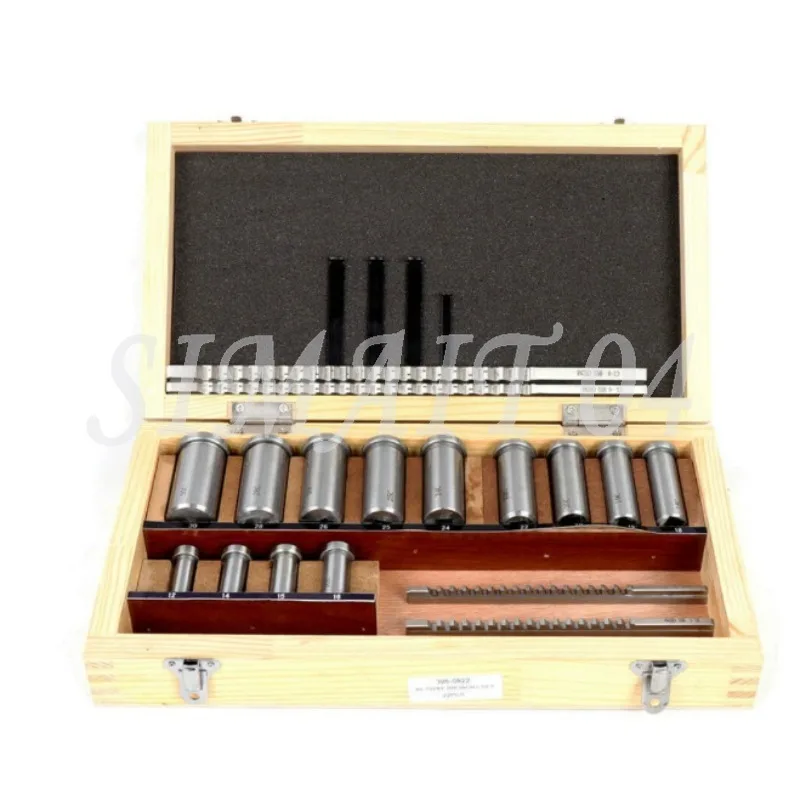 22-Piece Set Metric Imperial Broaching Broach Accessories, Keyway Push Knife Set