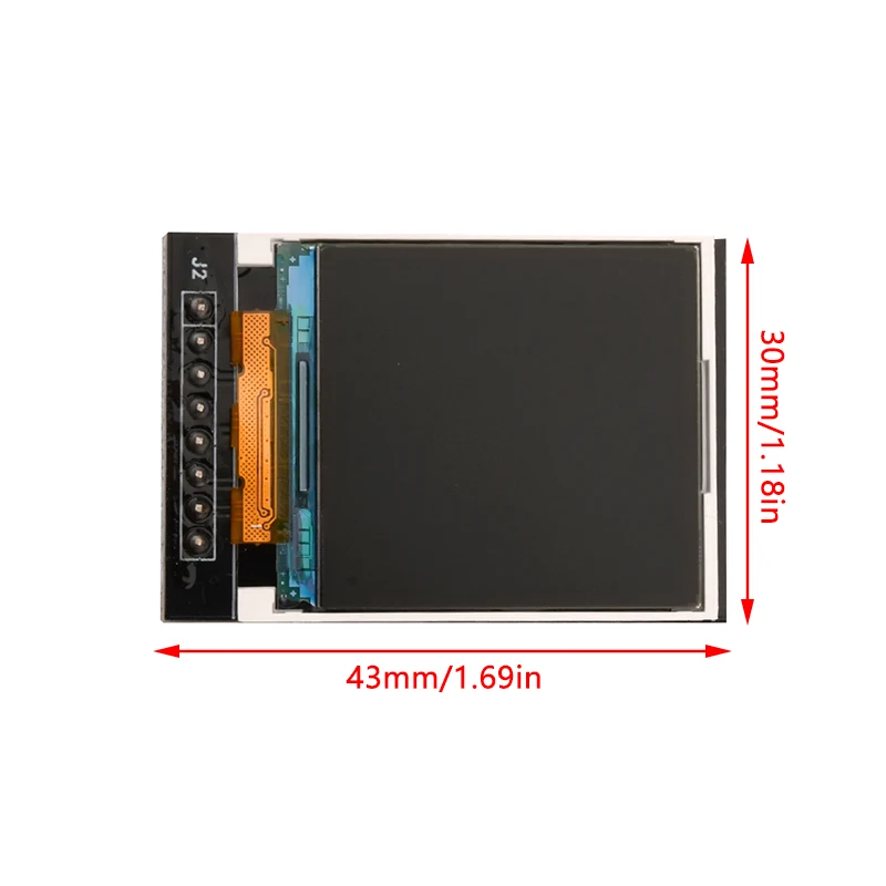 1,44 Zoll tft lcd Bildschirm modul 128x128 Auflösung st7735s Treiber 4-Draht spi Schnitts telle lcd Bildschirm modul