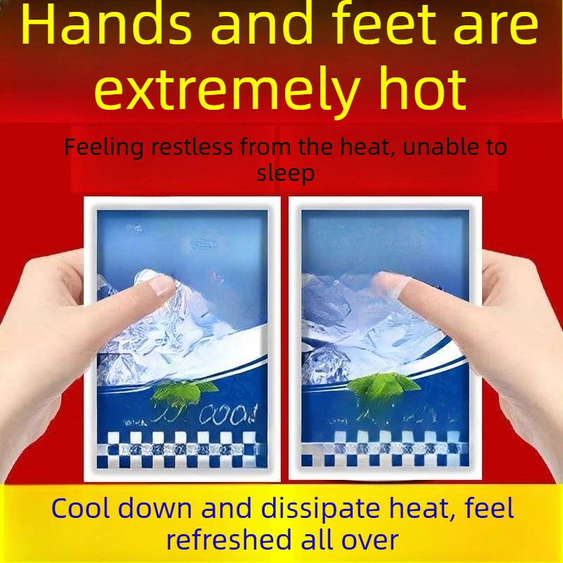 Cooling Gel Patches for Hot Feet - Relieves Burning Sensation & Night Sweats, Instant Foot Sole & Palm Cooling