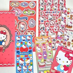 Sanrio-ハローキティのステッカーセット,子供部屋のおもちゃのステッカーセット,蚊帳付き