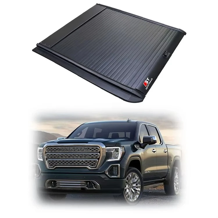 

Exterior Accessories Wholesale Manual Password Lock Truck Cover Pickup Retractable Tonneau Cover for Sierra/ Canyon/topkick