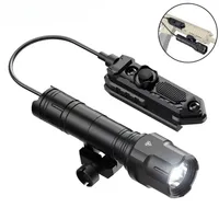 1200 Lumens Tactical LED Flashlight 3 Modes High/Low/Strobe Weapon Gun Light with Pressure Switch for MLok Mount Fit 20mm Rail