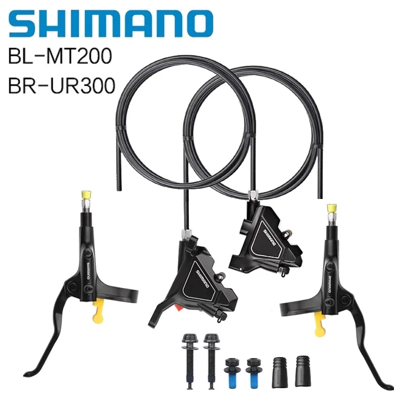 Original SHIMANO Flat Mount Brake Road Bike Hydraulic Disc Brake BR-UR300 Brake Lever BL-MT200 w/Cable 650-1300mm