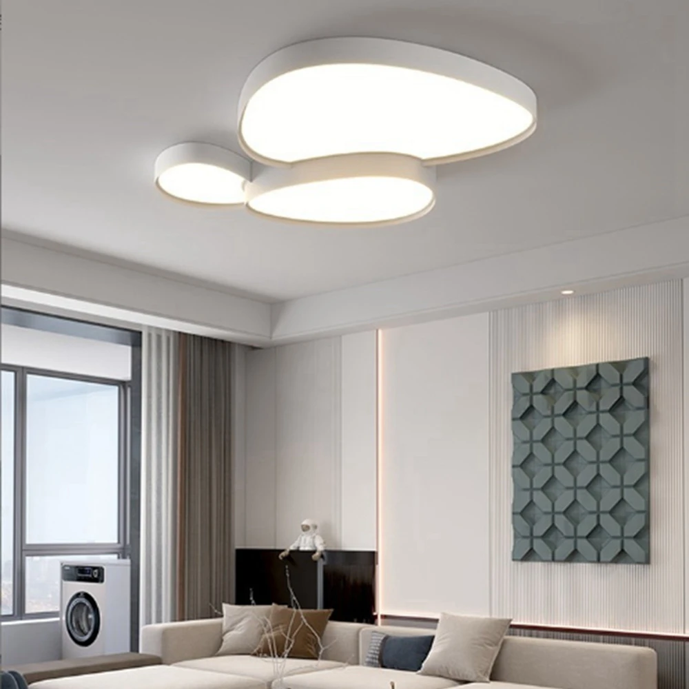 2024 Modern Living Room Led Intelligent Ceiling Lamp Simple Bedroom Study Chandelier Creativity Indoor Decoration Lamps