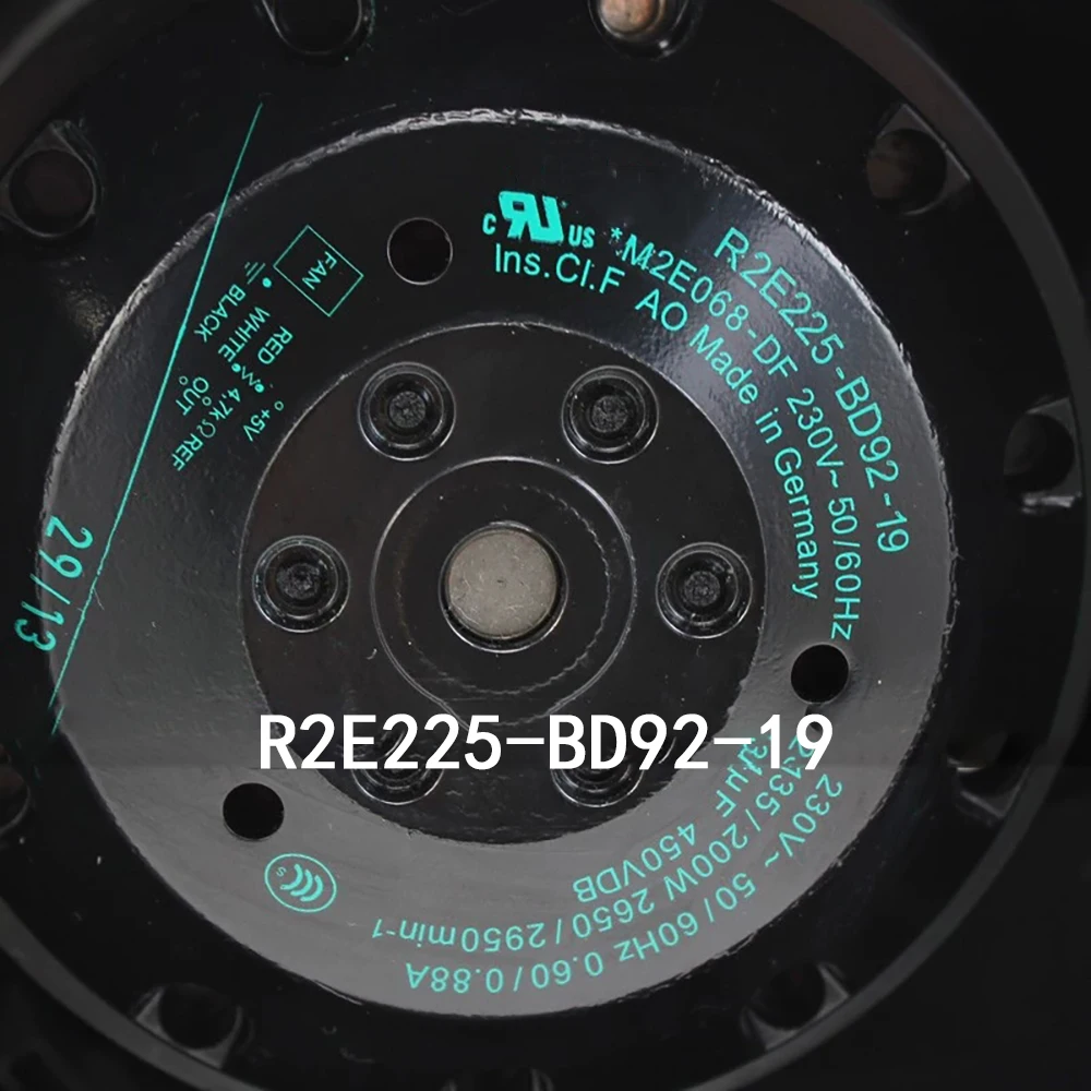 

Industrial Centrifugal Fan R2E225-BD92-19 230V 200W Expedited Shipping Cabinet Cooling Fully Teste