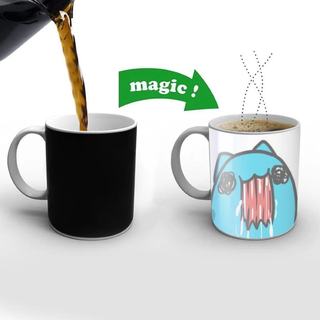 Bugcat Capoo Cute Cartoon One Piece Coffee Mugs And Mug Creative Color Change Tea Cup Ceramic Milk Cups Novelty Gifts