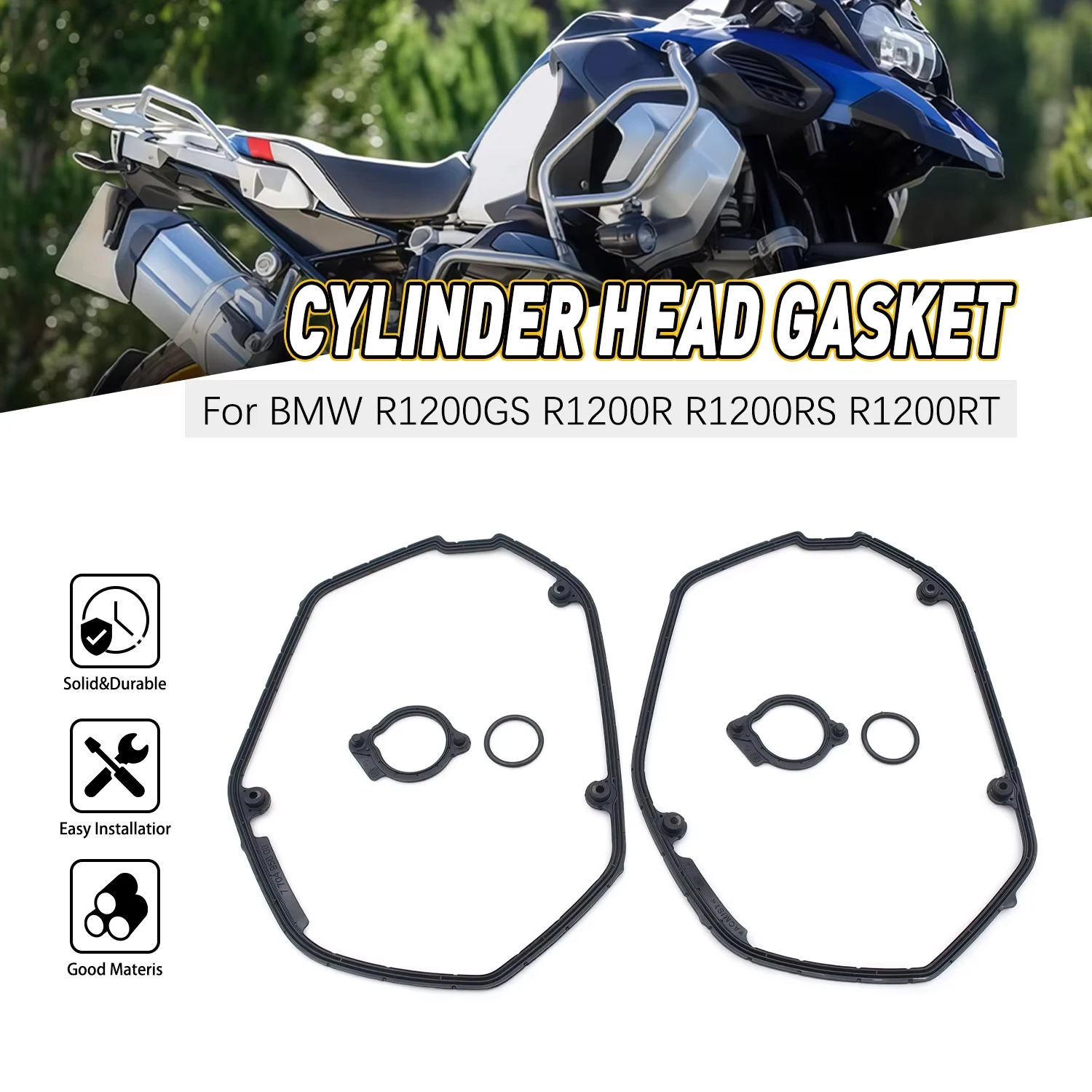 

Engine Valve Gasket Cylinder Head Cover 11128542057 For BMW R120GS R1200 Adventure K50 R1200RT K51 K52 K53 K54 R1200R ABS HP2
