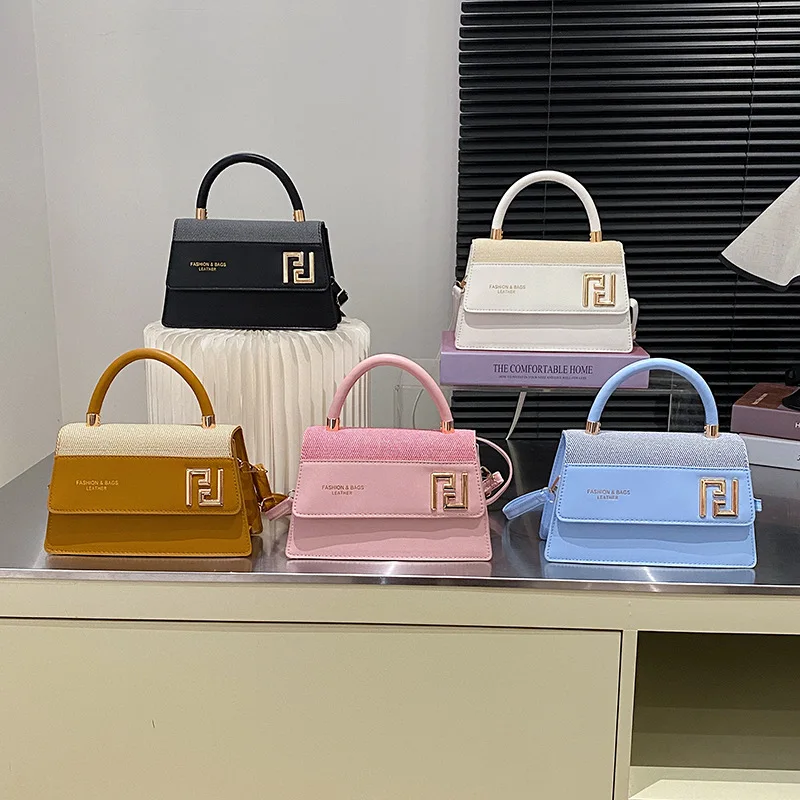 

New autumn high-fashion small square handbag, versatile trendy shoulder and crossbody bag