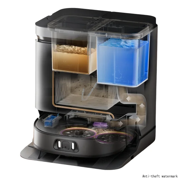 

Робот-пылесос 8-в-1 с ИИ для дома и отелей, автоматическая док-станция, настраиваемая лидарная навигация, защита от запутывания, мощность 16200 Па (Великобритания)