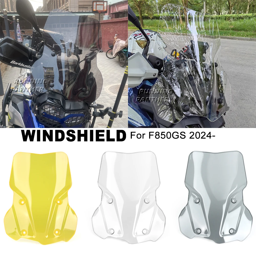 

Motorcycle Parts Front Windscreen Windshield Wind Screen Shield Protector Deflector Guard For BMW F850GS F 850 GS F850 GS 2024-