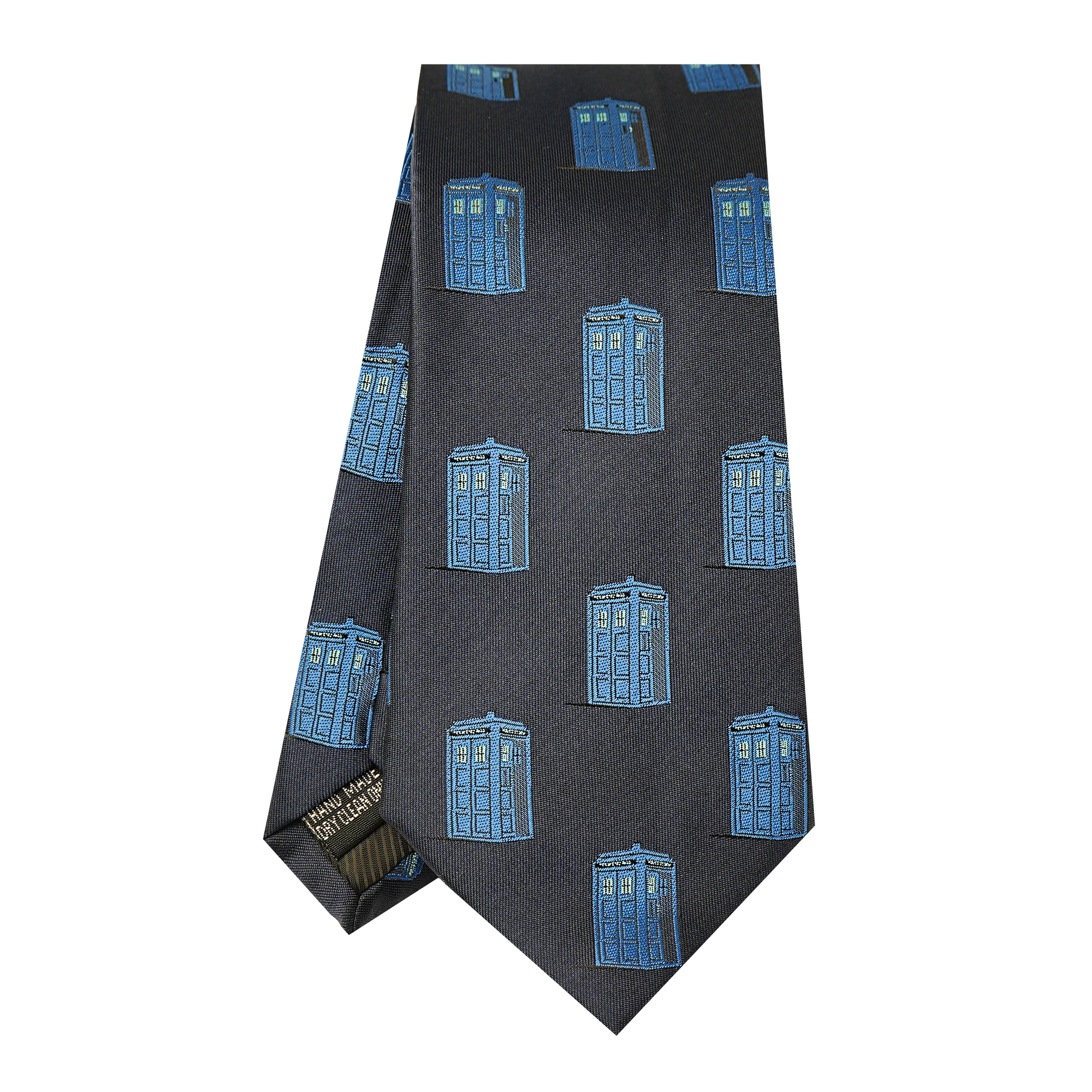Herren-Krawatte, 8 cm, einfarbig, Jacquard, mit kleinen Blumen- und Tiermustern, Taubenmuster, tolles Geschenk, pro Geschenkverpackung – Detail 8
