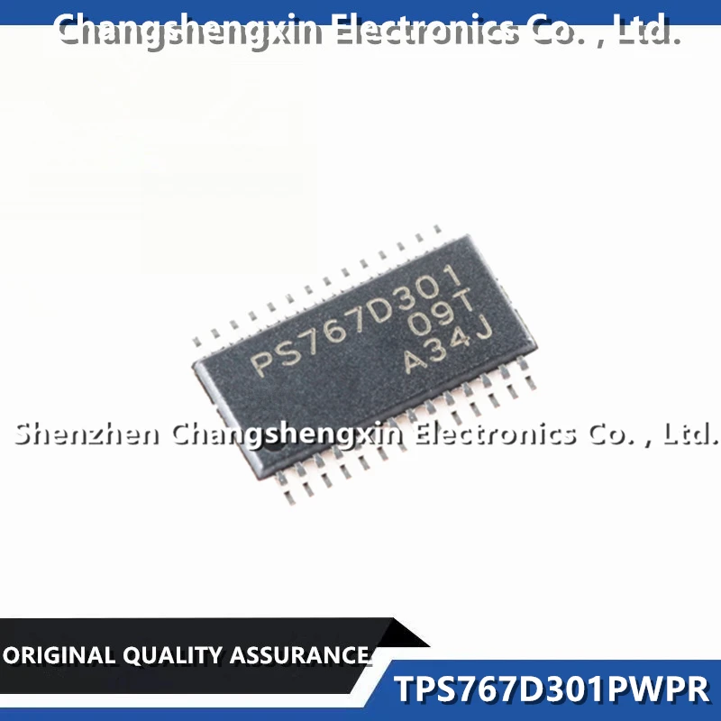 TPS767D301PWPR Linear Voltage Regulator IC Positive Adjustable (Fixed) 2 Output 1A 28-HTSSOP