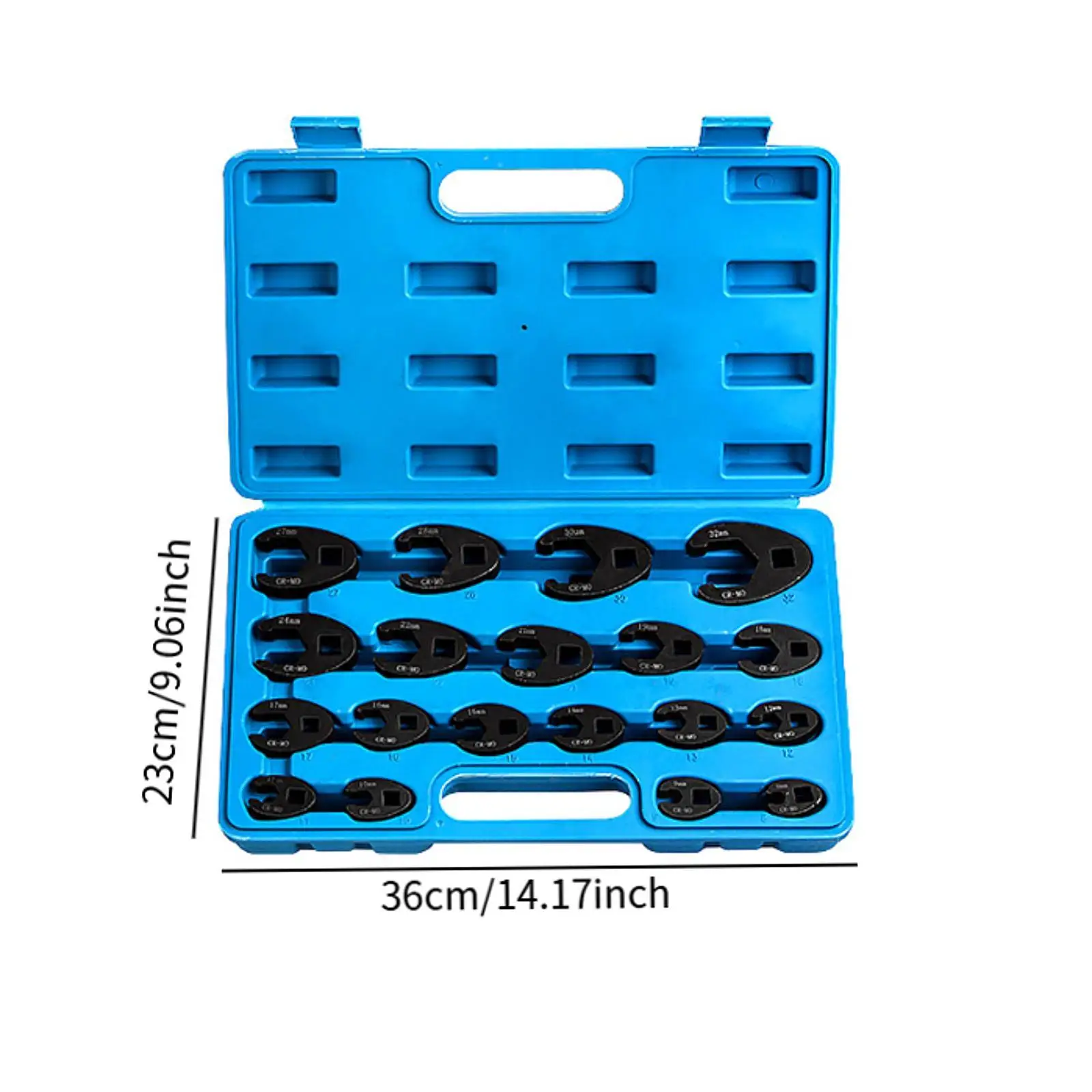 19-pieces-crowfoot-wrench-set-crows-foot-wrench-set-professional-open-end-portable-sturdy-metric-8-24mm-with-organizer-box