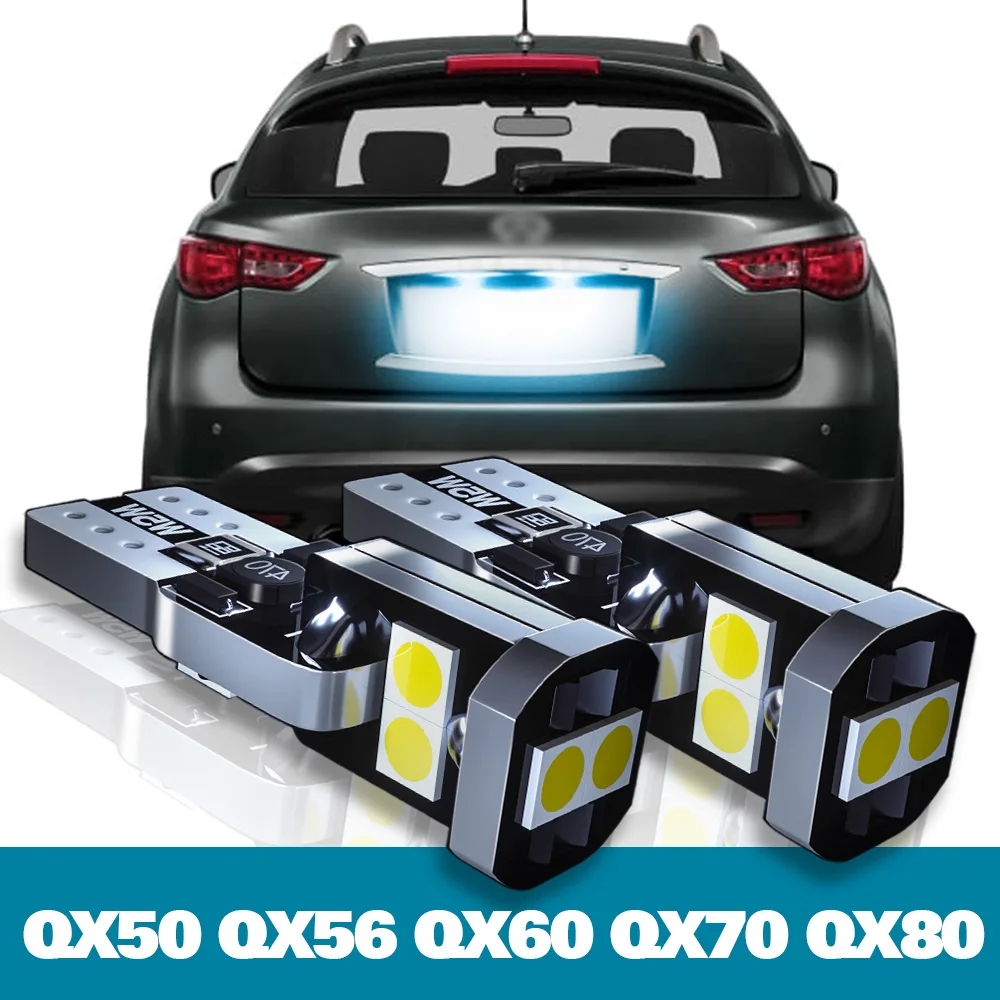 

2pcs LED License Plate Light For Infiniti QX50 QX56 QX60 QX70 QX80 Accessories 2004-2019 2012 2013 2014 2015 2016 2017 2018