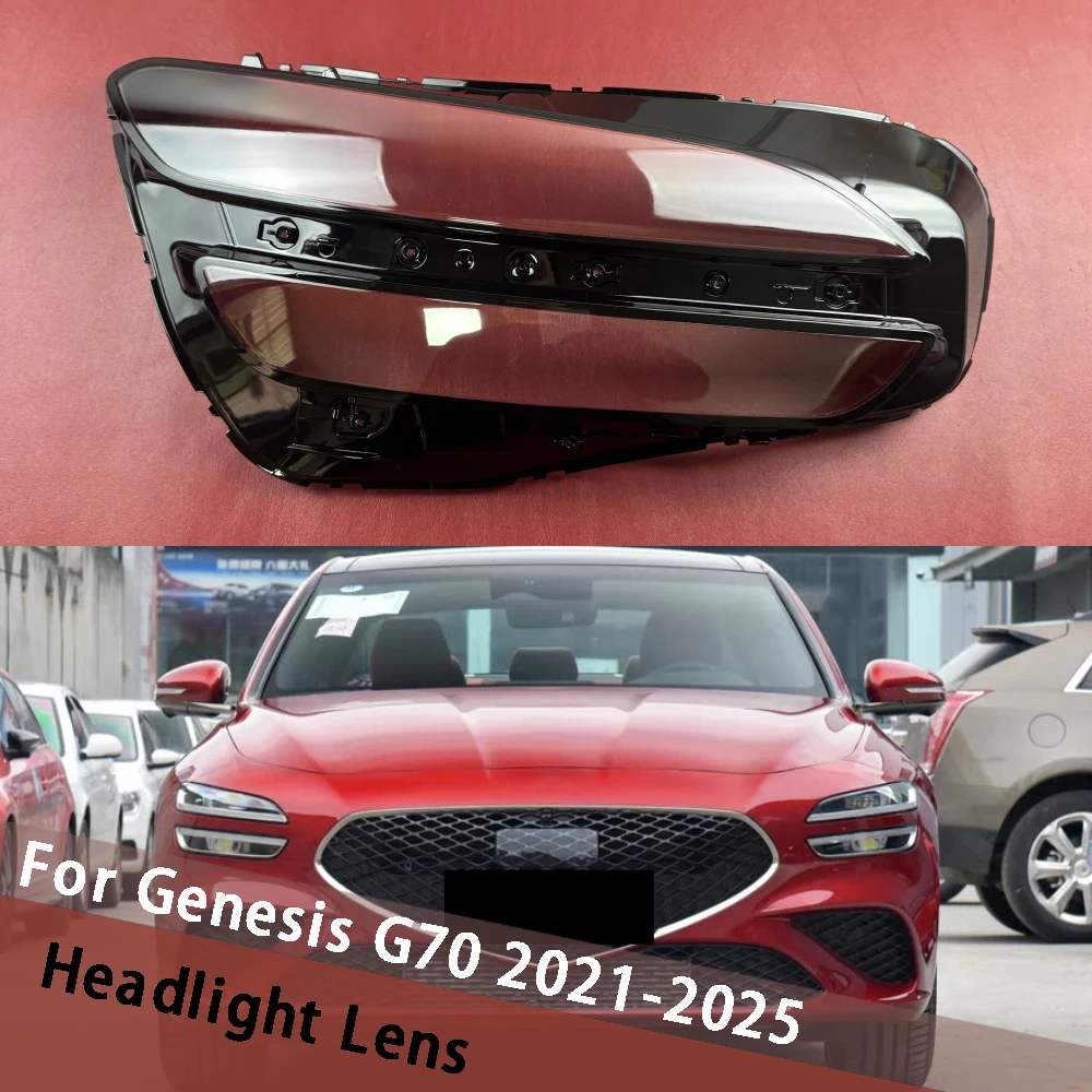 

For Genesis G70 2021-2025 Car Headlight Shell Transparent Lampshade Cover Headlamp Mask Hood Houshing Lamp Replace Lampcover