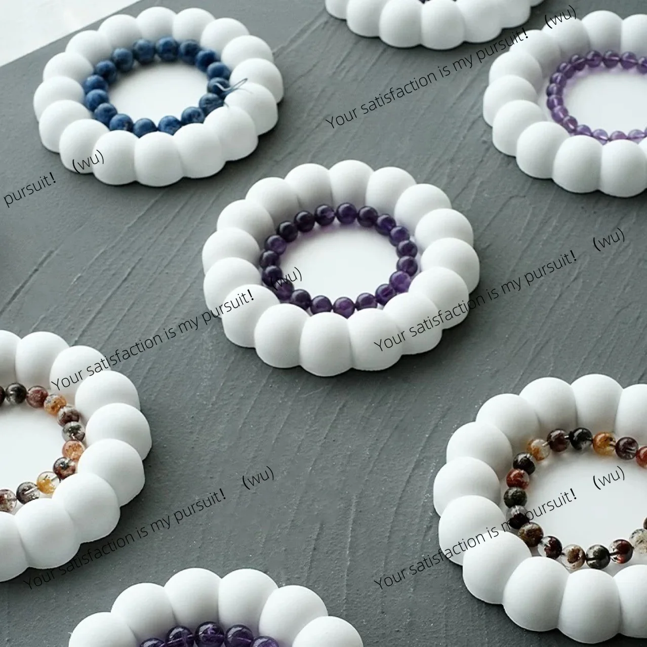 Jewelry display stand creative white plaster cheese crimping plate bracelet jewelry storage display photo props