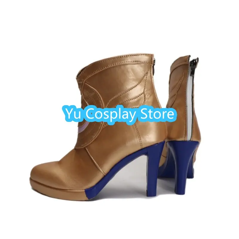 Anime Cipher Cosplay Shoes High Heels Custom Game Boots Halloween Party Props for Men and Women