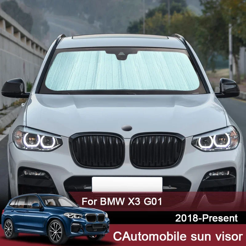 

Car Sunshades UV Protection Cover For BMW X3 G01 2018-2025 Window Curtain Sun Visor Windshield Protector Mat Car Accessories