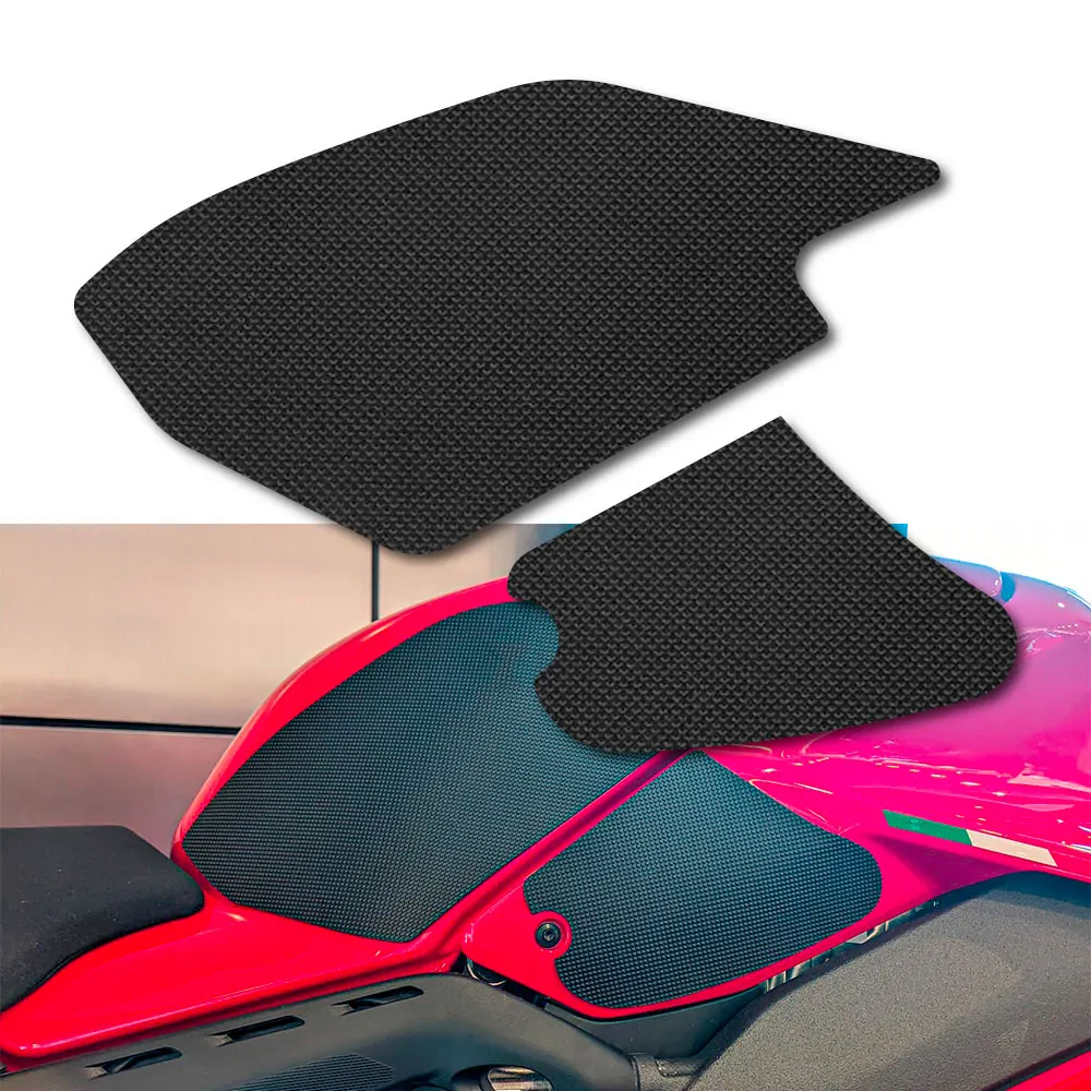 

For DUCATI PANIGALE V4 2022-2024 Tank Traction Grips Pads Silicone Rubber