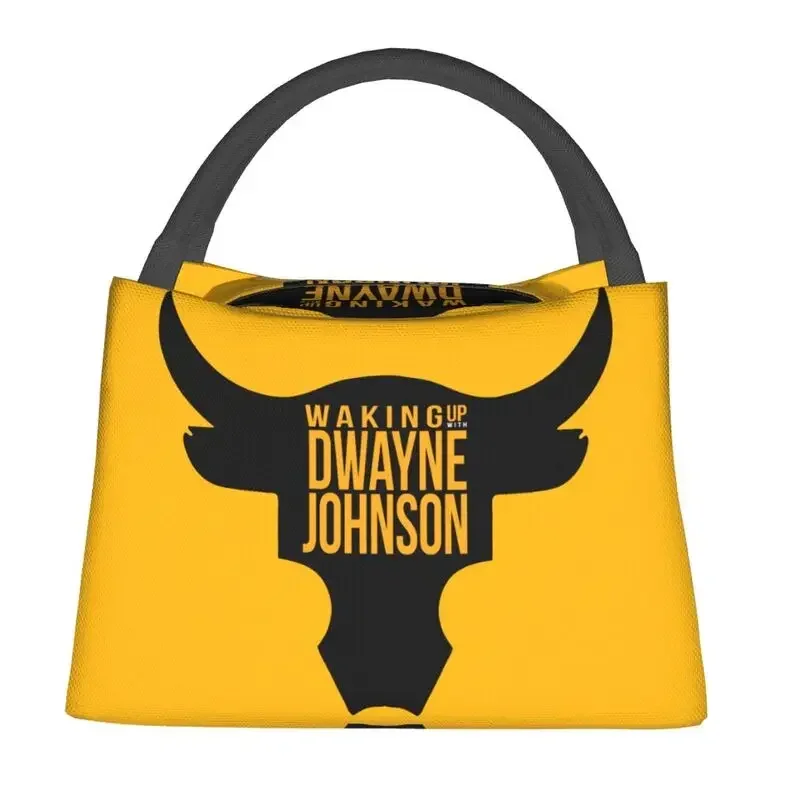 The Rock Dwayne Insulated Lunch Bag for Outdoor Picnic Johnson Bull Leakproof Thermal Cooler Bento Box Women