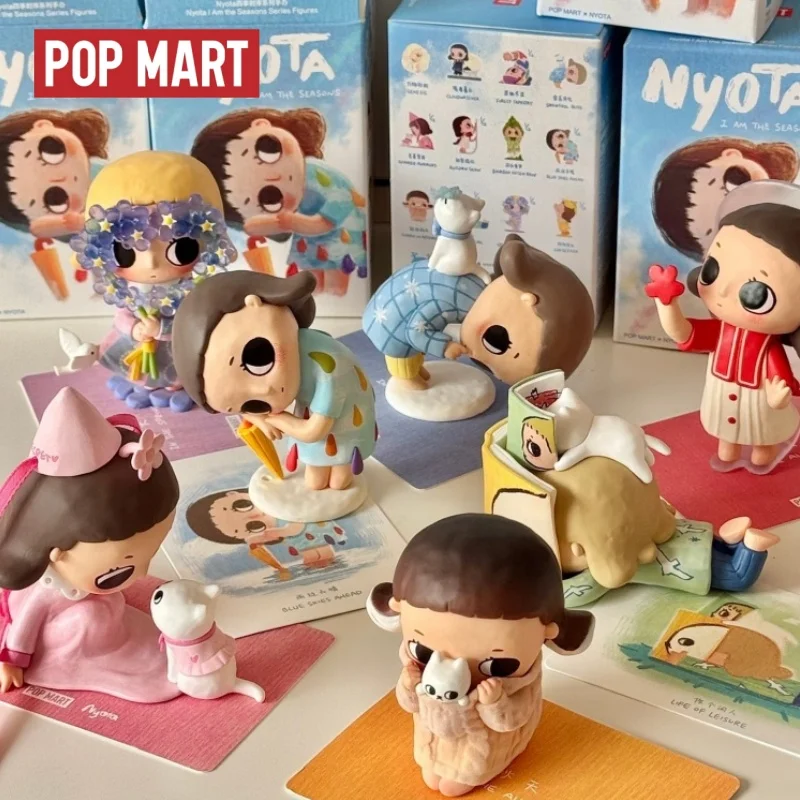

Original Best-Selling POPMART Nyota Four Seasons Series Blind Box Seasonal Theme Trendy Toy Fresh Healing Desktop Ornament Gift