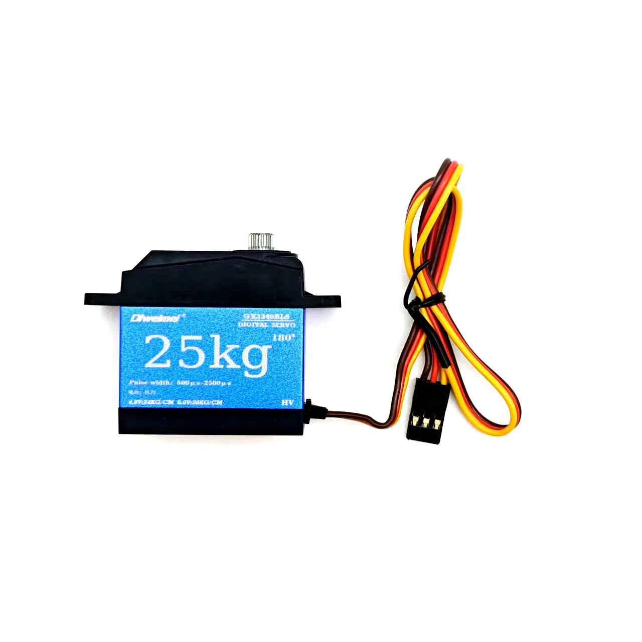 25KG 디지털 서보 메탈 기어 고토크 - 180 ° /270 °   RC 자동차 크롤러 로봇 DIY 프로젝트용 옵션 서보 모터