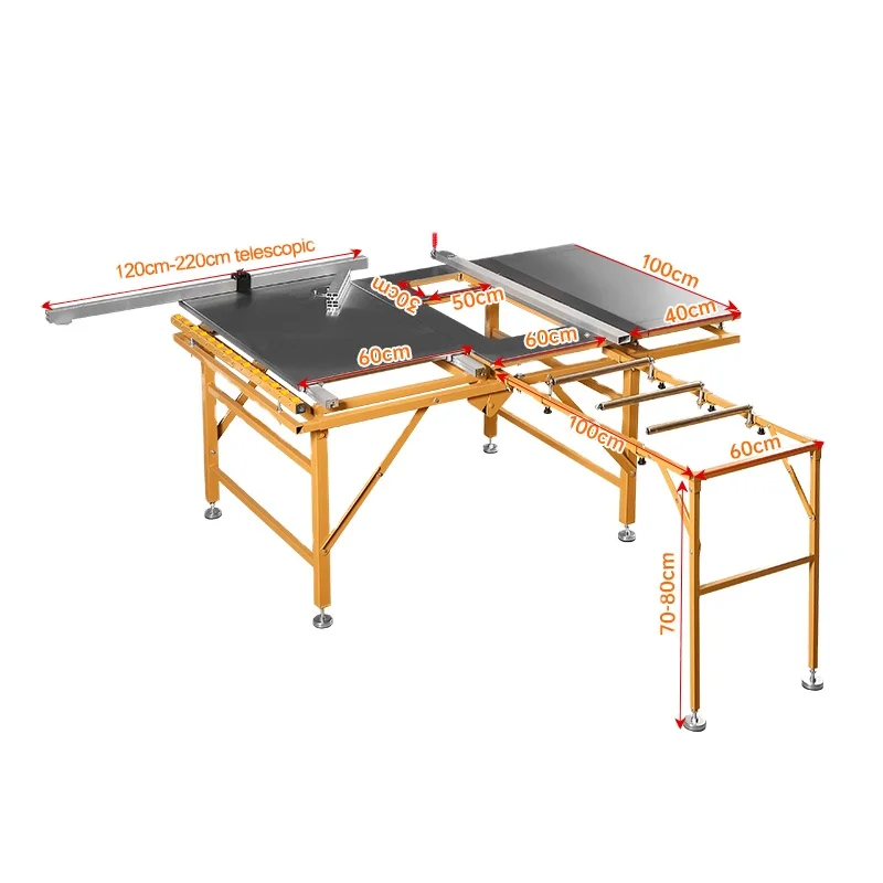 

Dust-free Cutting Precision Panel Table for Woodworking Multi-function Panel Saw Frame Portable Workbench