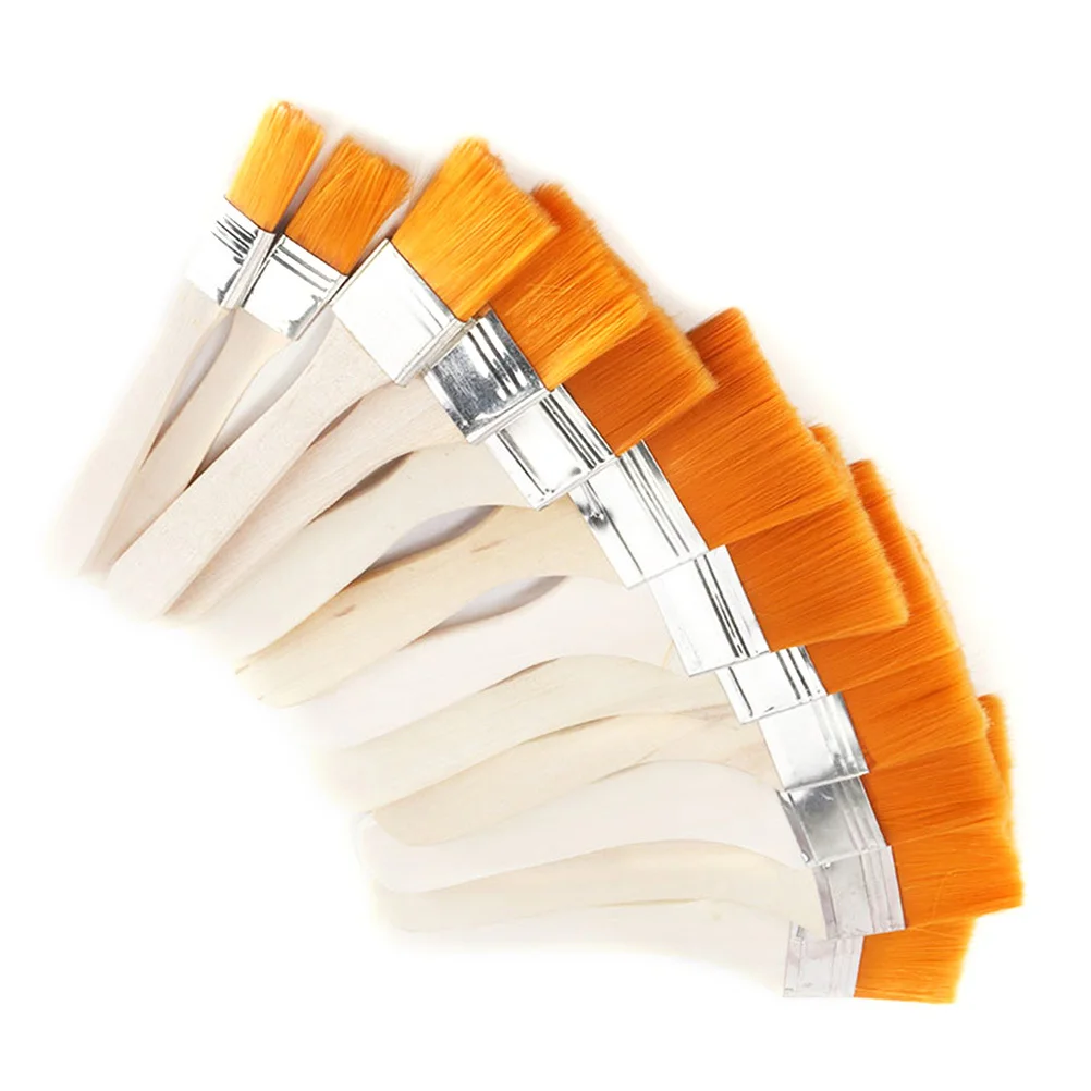 

12Pcs Oil Painting Brushes Set Wooden Artist Acrylic Watercolor Paint Drawing Tool Kit Wooden Oil Painting Paint