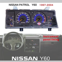 Automotive Interior Dashboard Lining Accessories For Nissan Patrol Y60 Dashboard Interior Patch Y60 Patrol Speed Display Pad