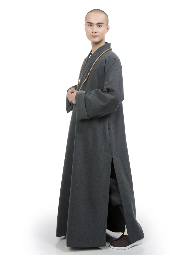 

Monk Costume Unlined Long Gown Monk Clothes Spring and Autumn Monk Monk's Clothes Robe Men's and Women's Monk Long